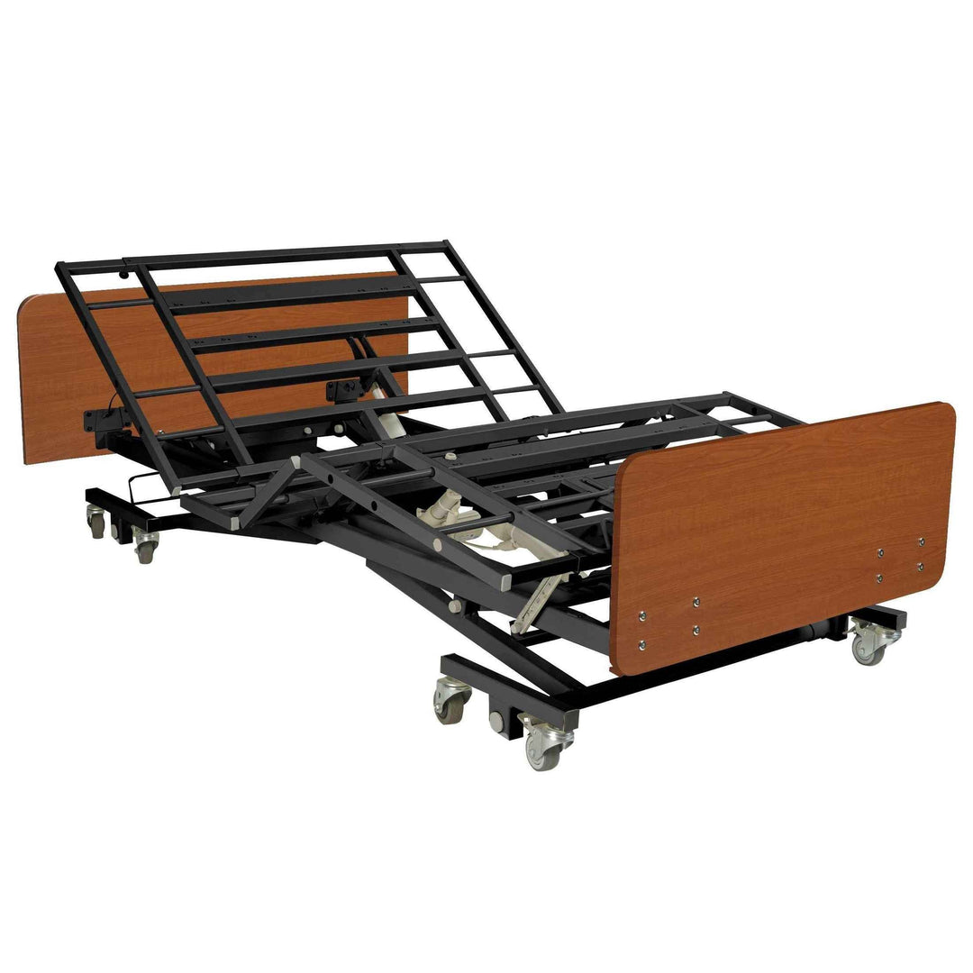 Ultra Low Expandable Width Electric Homecare Hospital Bed with Memory Foam Mattress