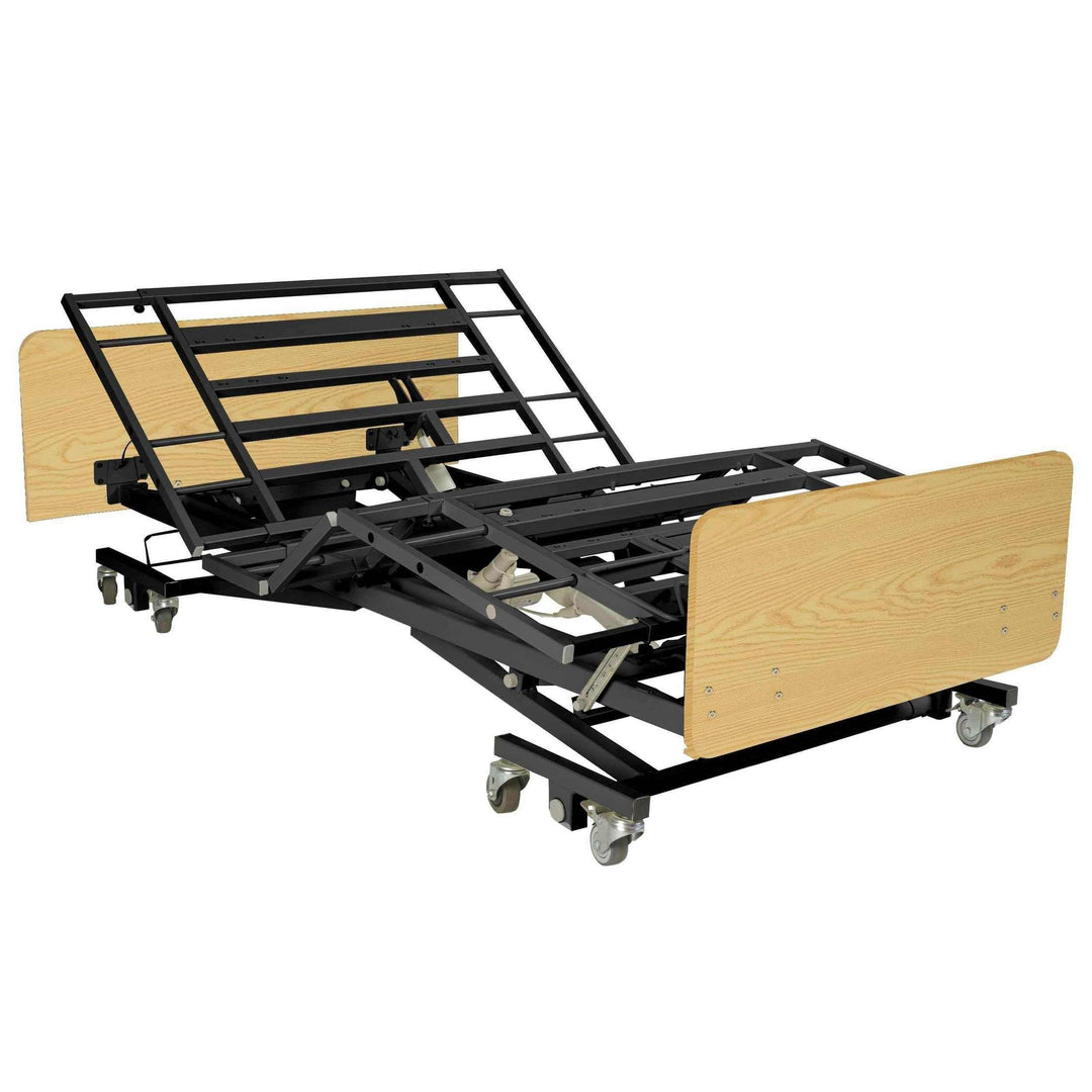 Ultra Low Expandable Width Electric Homecare Hospital Bed with Memory Foam Mattress