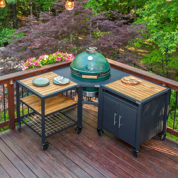 XL Big Green Egg + Corner Modular Nest Package